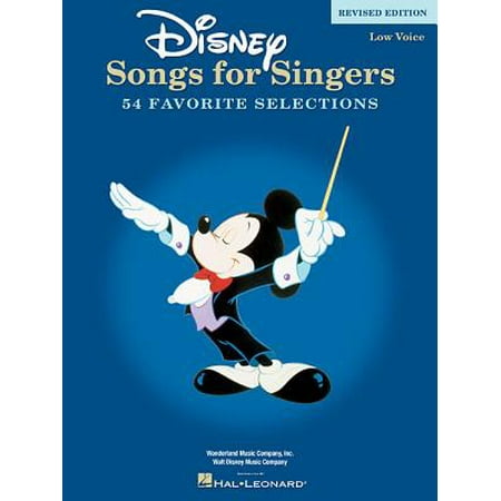 Disney Songs For Singers Edition Low Voice Paperback