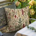 thumbnail image 2 of Pillow Covers 16x16 Inch, Rustic Botanical Linen Pillowcase with Invisible Zipper, Vintage Floral Wildflower Decorative Throw Pillow Covers Cushion Case for Couch Sofa Bed Living Room, 2 of 9