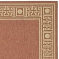 thumbnail image 2 of SAFAVIEH Courtyard Chase Oriental Indoor/Outdoor Runner Rug, Rust/Sand, 2'7" x 8'2", 2 of 4