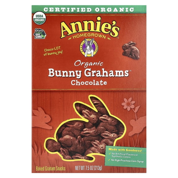 Annie's Organic Chocolate Bunny Graham Snacks, 7.5 oz