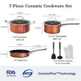 thumbnail image 3 of M MELENTA Pots and Pans Set Non Stick, 7pcs Induction Cookware Set, Non Toxic Induction Kitchen, Nonstick Pots and Pans Cooking, 3 of 6