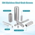 thumbnail image 4 of 20 Pcs M4-0.7 x 35mm Grub Screws, 304 Stainless Steel Cup Point Allen Head Screws Internal Hex Socket Drive, 4 of 6