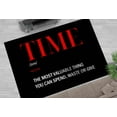 thumbnail image 3 of Time Definition Rugs, Time Rugs, Black and Red Rugs, Motivation Rug, Personalized Rug, Printed Rug, Hallway Rug, Gift Rug, Salon Rug, 2.6'x5' - 80x150 cm, 3 of 8