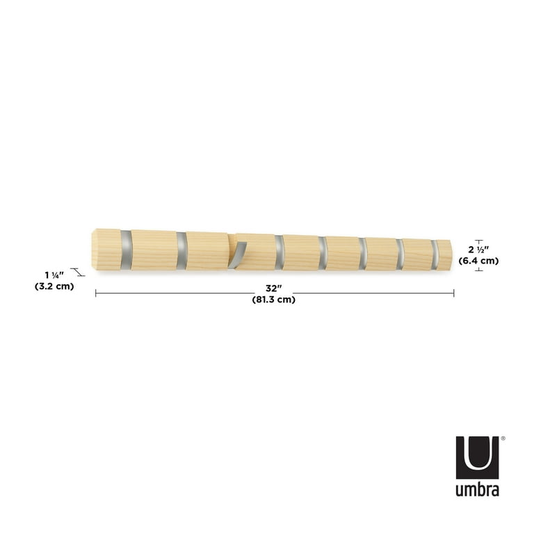 Umbra Flip 8-Wall Mounted Hook (Natural)