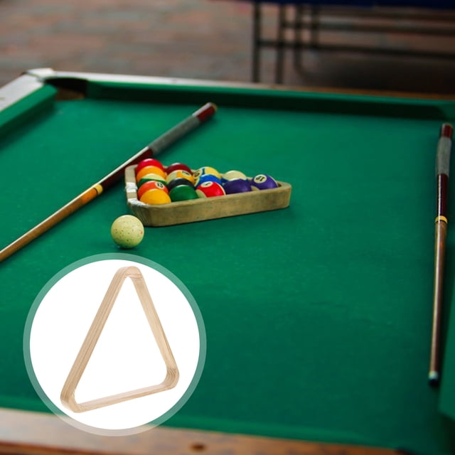 SKISUNO 1Pack Wooden Pool Triangle Rack With Ball Positioning For Home Entertainment And Commercial Use