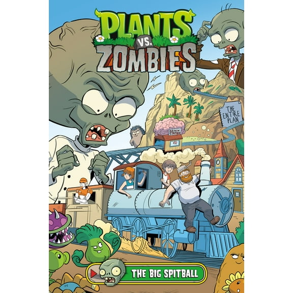 Plants vs. Zombies Plants vs. Zombies Volume 24: The Big Spitball, (Hardcover)