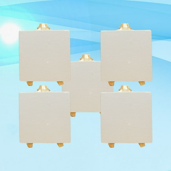 OUNONA  5 Pcs Wooden Multifunctionl Holder Creative Household Decoration Mini Small Easels Display