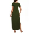 thumbnail image 3 of Women's Split Maternity Long Dresses Nursing Dresses for Breastfeeding, 3 of 5