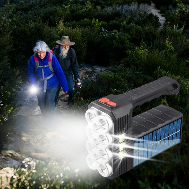 TIMIFIS Camping Lantern Led Camping Lantern Rechargeable with Solar Panel Charging,, 4 Light Modes, 1200Mah Power Bank, Camping Flashlight for Emergency, Hiking, Outdoor Camping & Hiking