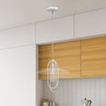 thumbnail image 5 of Lalia Home Iron 1 Light Elongated Pendant in White, 5 of 11
