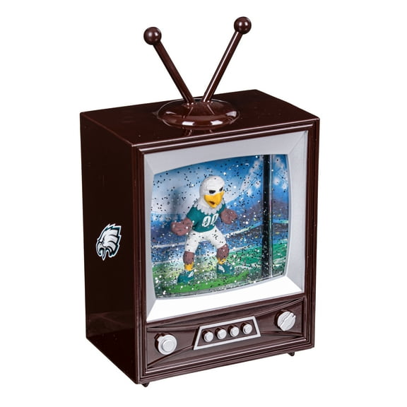 Philadelphia Eagles 8" Vintage TV Water Globe Lantern with Mascot