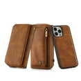 thumbnail image 1 of Wallet Case for iPhone 13 Pro Max, PU Leather Flip Folio Wallet Case with Card Slot Crossbody Strap Wristlet Strap Magnetic Cover for iPhone 13 Pro Max(6.7 Inch),Brown, 1 of 11