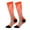 Orange, variant on Womens Compression Socks Men Calf Knee High Stockings For Walking Running Nylon Unisex Hiking Mens Elastic Socks