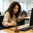 thumbnail image 4 of Leeye Mini Desk Broom and Dustpan Set, Small Handheld Broom for Keyboard, Natural Bristle Desktop Sweeper for Home Office Craft, Brown, 4 of 7