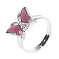 thumbnail image 4 of ZUARFY Magic Butterfly Color Change Mood Ring Emotion Feeling Temperature Rings Jewelry, 4 of 10