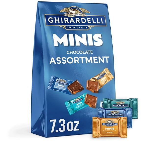 GHIRARDELLI Chocolate Candy Minis Assortment, 7.3 oz Bag