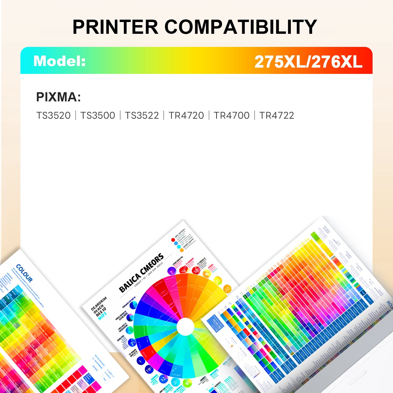 TS3722 ink cartridge for PG275xl Black ink cartridge for Printer Ink PG275xl Compatible for Canon PIXMA TS3522 TS3700 TS3500 TS3723 TS3520 Printer Ink Cartridge