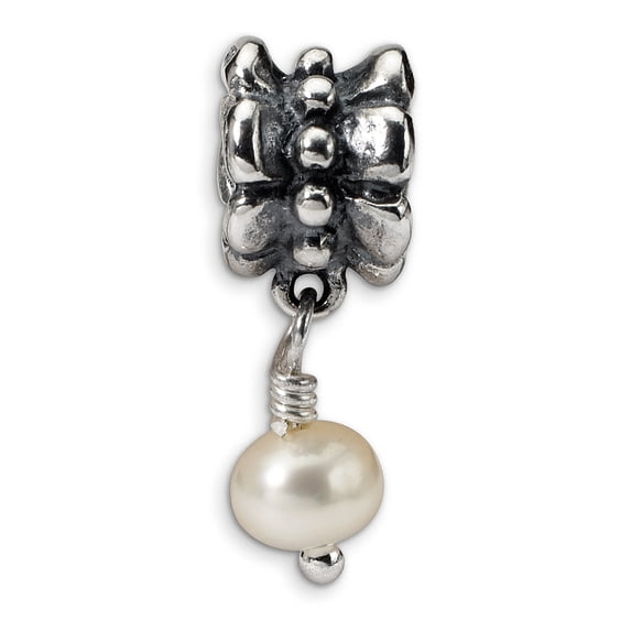 Beautiful Sterling Silver Reflections FW Cultured Pearl Dangle Bead