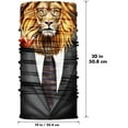 thumbnail image 7 of Big Cat Leopard Tiger King of the Jungle Balaclava Sun Gaiter Face Mask Headwear, 7 of 7
