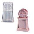 thumbnail image 2 of LCXmlly Silicone Making Mold DIY Ghost Tombstone Skull Silicone Mold Set Desktop Decoration Homemade Aromatherapy Scented Making Gypsum 2Pcs, 2 of 7