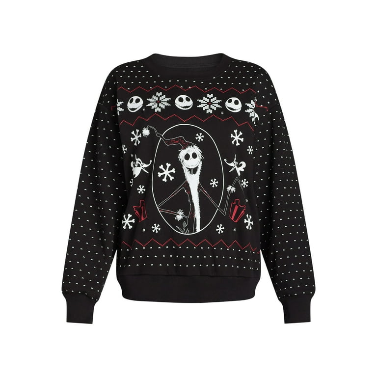 Disney Women's Jack Skellington Light Up Sweatshirt The