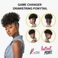 thumbnail image 5 of Ebo Instant Pony Synthetic Heat Resistant Draw String Ponytail Game Changer Jerry Curl 6" ( P1B/BG Off Black Burgundy ), 5 of 6