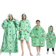 thumbnail image 4 of Manta Ropa de invierno Pijamas con capucha de dibujos animados Suéter cálido Manta de televisión perezosa Suéter grueso de gran tamaño, 4 of 6
