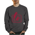 thumbnail image 1 of Amzcrzy Chandails en Molleton de la Saint-Valentin pour Hommes Mode Ample Imprimé Valentines Tops Décontractés Manches Longues Col Rond Couples Chandails en Molleton Cadeaux de la Saint-Valentin pour Hommes, 1 of 4