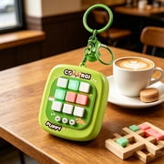 Mini Handheld Electronic Game Console, Portable Keychain Puzzle Game Device, Multi Mode Interactive Game Player, Adjustable Volume Leisure Gadget, Compact Travel Entertainment Toy