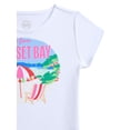 thumbnail image 2 of Wonder Nation Girls Embellished Graphic Tee with Short Sleeves, Sizes 4-18 & Plus, 2 of 3