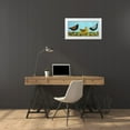 thumbnail image 3 of Craig, Casey 14x9 White Modern Wood Framed Museum Art Print Titled - Hens and Poppies, 3 of 4