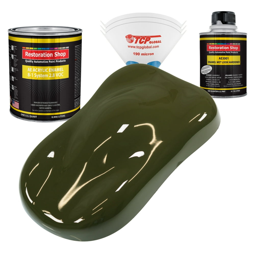 Restoration Shop Olive Drab Acrylic Enamel Auto Paint Complete