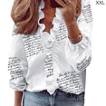 thumbnail image 4 of Transemion Blouse Imprimée Chemise d'Été Imprimée Manches Longues Col en V Travail Femme Type 6 TTG, 4 of 6