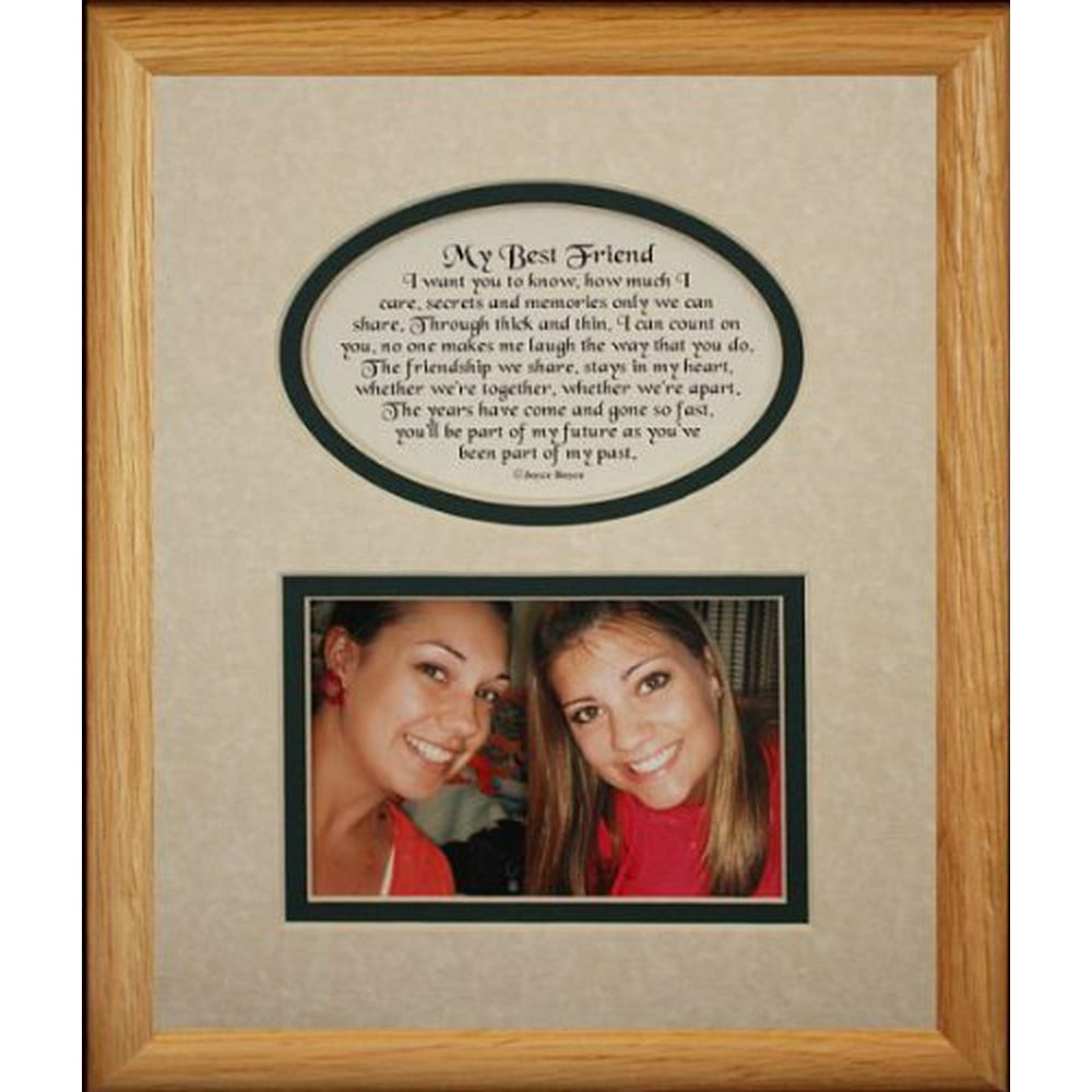 8X10 My Best Friend Picture & Poetry Photo Gift Frame Cream/Hunter