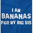 thumbnail image 2 of Bananas Big Sister Cute Little Sis Romper Boys or Girls Infant Baby Brisco Brands 24M, 2 of 6