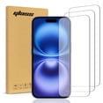 thumbnail image 1 of Protector de Pantalla de Vidrio Templado para Apple iPhone 16, Paquete de 6 Unidades, 1 of 4