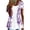 Purple, variant on DailyTrove Women's Floral Print Open Front Cardigan - Short Sleeve Lightweight Sweater, Boho for Layering & Beach