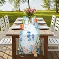 thumbnail image 4 of Table Runners 72 Inches Long Dress Scarves, Seahorse Coastal Farmhouse Kitchen/Dining Table Runner, Coffee Tablerunners, Summer Nautical Starfish Coral Ocean 14x72 Inch, 4 of 9