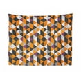 thumbnail image 1 of Geometric Tapestry, Dot Dashed Horizontal Lines on Background Covered with Repetitive Triangles, Fabric Wall Hanging Decor for Bedroom Living Room Dorm, 2 Sizes, Multicolor, by Ambesonne, 1 of 1