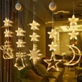 thumbnail image 5 of Luces LED con ventosa para Navidad, Papá Noel, copo de nieve, alce, decoración de ventanas, decoración navideña para el hogar, luces de Año Nuevo, Navidad, 5 of 5