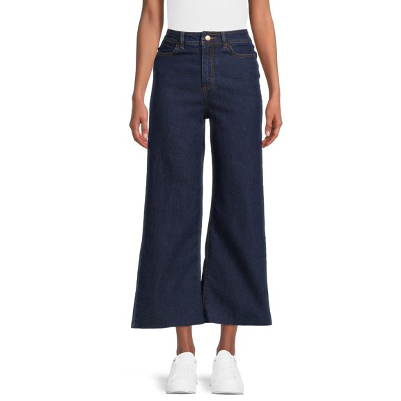 Nine.Eight Women's Sailor Style Flare Leg Denim Pant