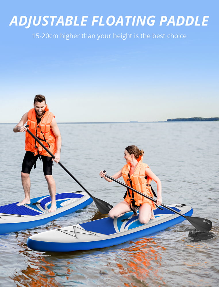 AOIO SUP Paddle For Stand Up Paddle Board Surfing Paddle Surfboard Paddle Aluminum Shaft Adjustable Floating Paddleboard Paddle For Boating Kayaking Surfing 
