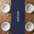 thumbnail image 6 of Navy Blue American Flag Table Runner - 48 Inch Long, Kitchen Dining Table Runner Dresser Scarves, Abstract Red Hockey Stripes Us Flag Farmhouse Decor for Coffee Tables Wedding Party Banquet, 6 of 8