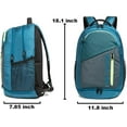thumbnail image 4 of Hombres Mujeres Mochila deportiva de 18 pulgadas Mochila de gimnasio con compartimento para zapatos Mochila de viaje resistente al agua Mochilas grandes para portátiles Mochila de viaje Mochila inform Namotu CZYD-XM34-1, 4 of 7