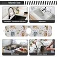 thumbnail image 6 of Breeds Of Cats and Footprints 2PCS Faucet Absorbent Mat Kitchen Faucet Sink Splash Guard Microfiber Cloth Faucet Splash Catcher Water Absorbent Mat Behind Faucet, Faucet Mat for Kitchen Sink 30x5in, 6 of 7