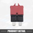 thumbnail image 6 of Unique Bargains Circuit Breaker Blade Style Fuse 10A 28V Manual Resettable for Car Marine Metal Red, 6 of 6