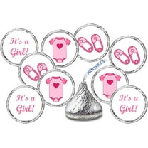 324 Pink Onesie, Pin, Its a Girl Baby Shower Favors Stickers For Baby Shower Or Baby Sprinkle Party, Baby Shower Kisses Stickers, Baby Shower Pink Decorations, Baby Shower Labels, Candy Not Included