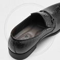 thumbnail image 4 of Men's Crocodile-Embossed Leather Loafers - Slip-On Formal Shoes for Business, & Pointed Toe Casual Footwear Formal Events, 4 of 5