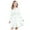 White, variant on vigerkar Girls Dresses Kids Fall Long Sleeve Smocked Ruffle Tiered Off Shoulder Dress (Khaki, 9-10 Years)