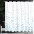 thumbnail image 3 of Ambesonne Geometric Shower Curtain, Soft Toned Modern Shapes, 69"Wx84"L, Pale Blue and White, 3 of 4